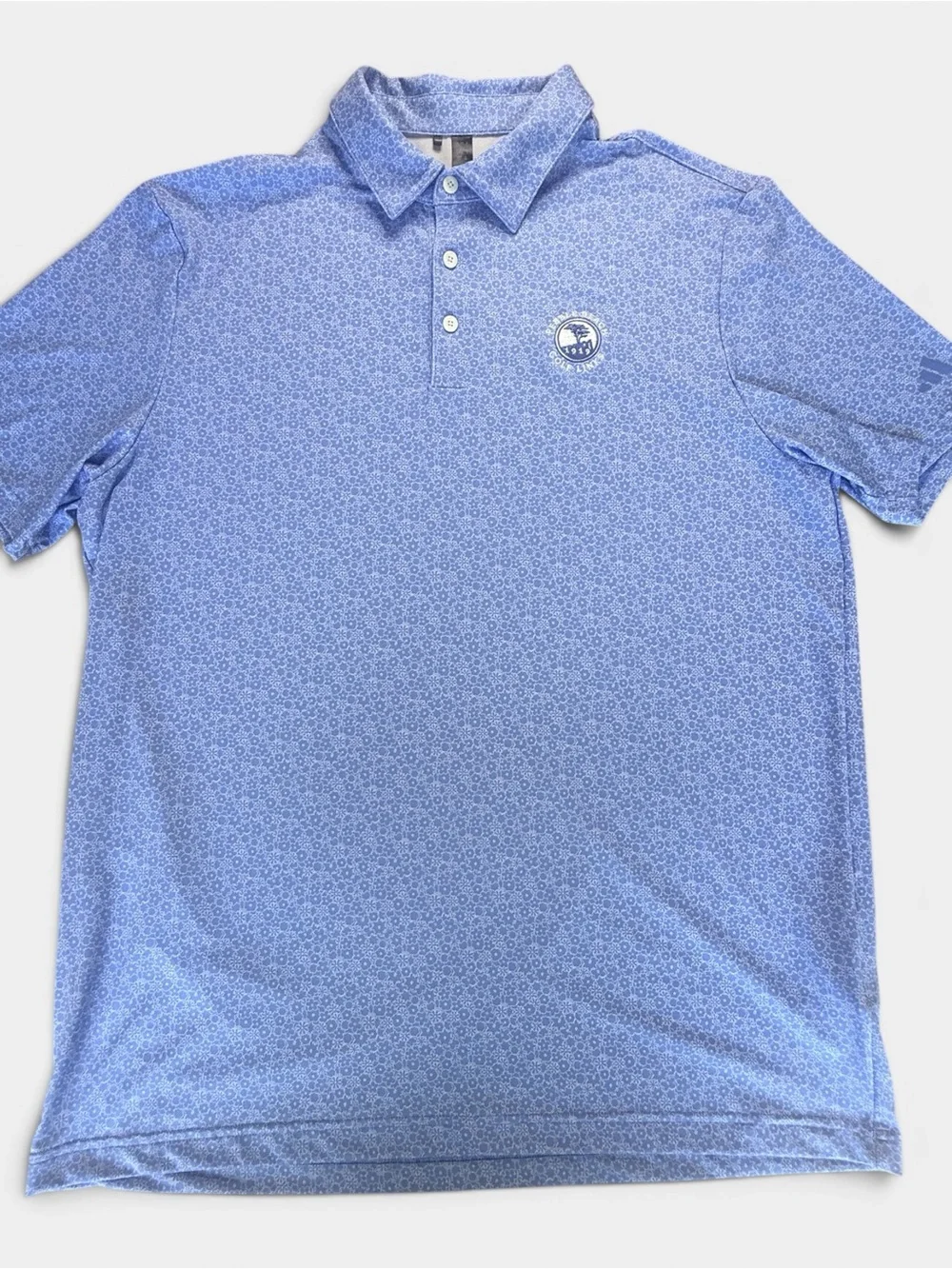Adidas Pebble Beach Golf Links Floral Performance Polo Shirt